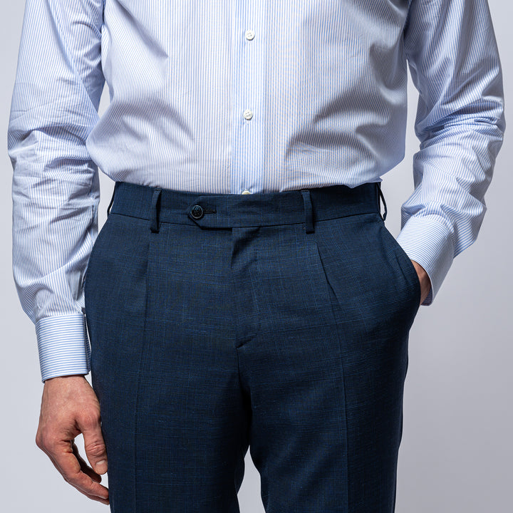 Classic One Pleated Suit NAVY