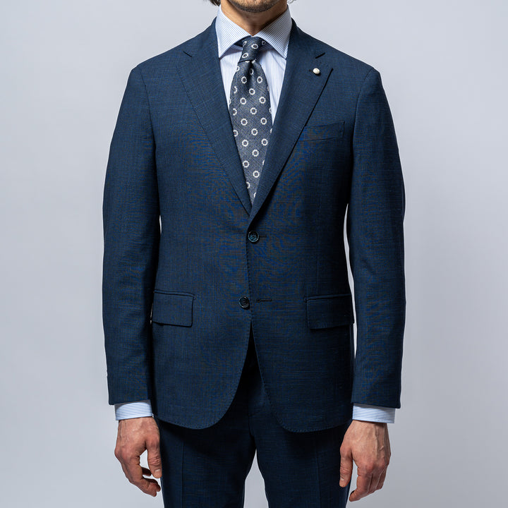 Classic One Pleated Suit NAVY