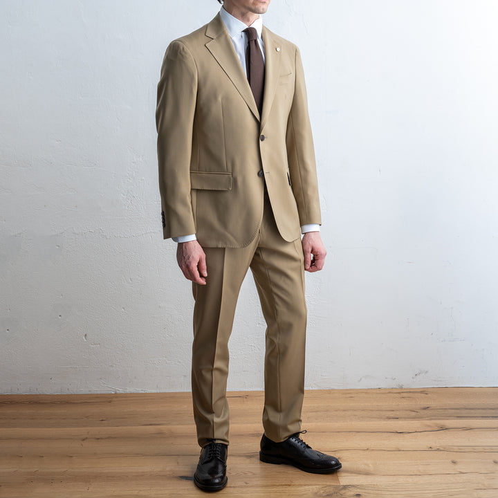 Luxury Wool Suit Beige