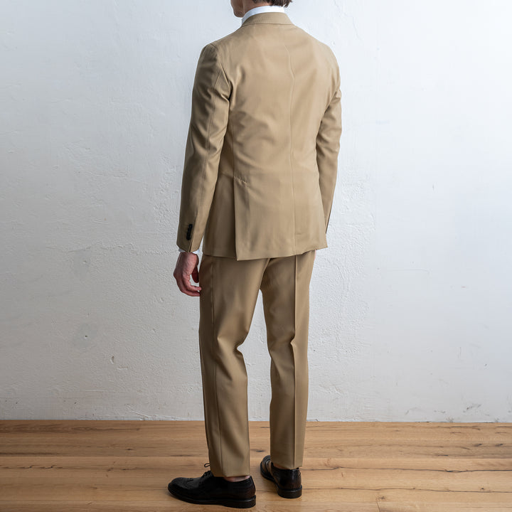 Luxury Wool Suit Beige