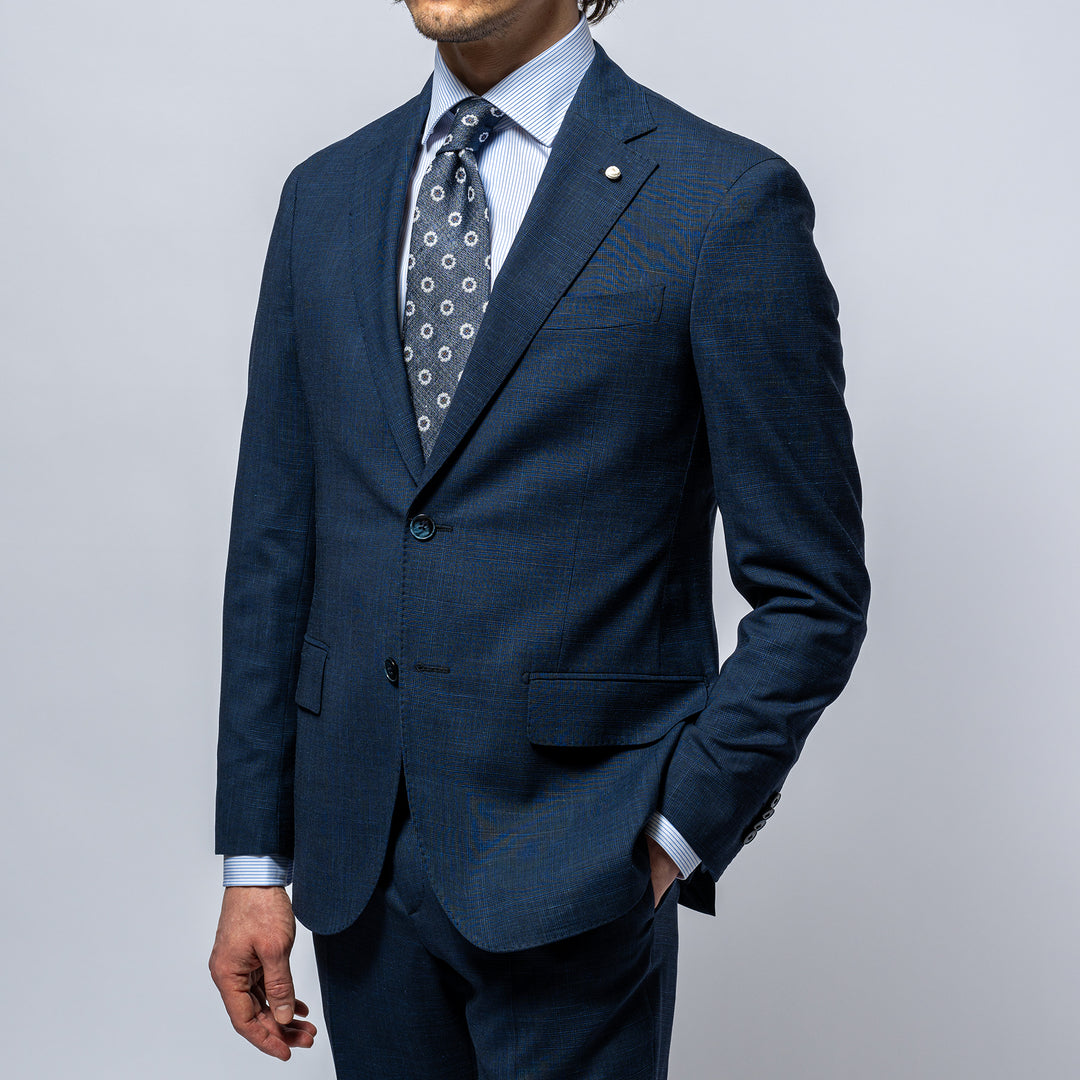 Classic One Pleated Suit NAVY