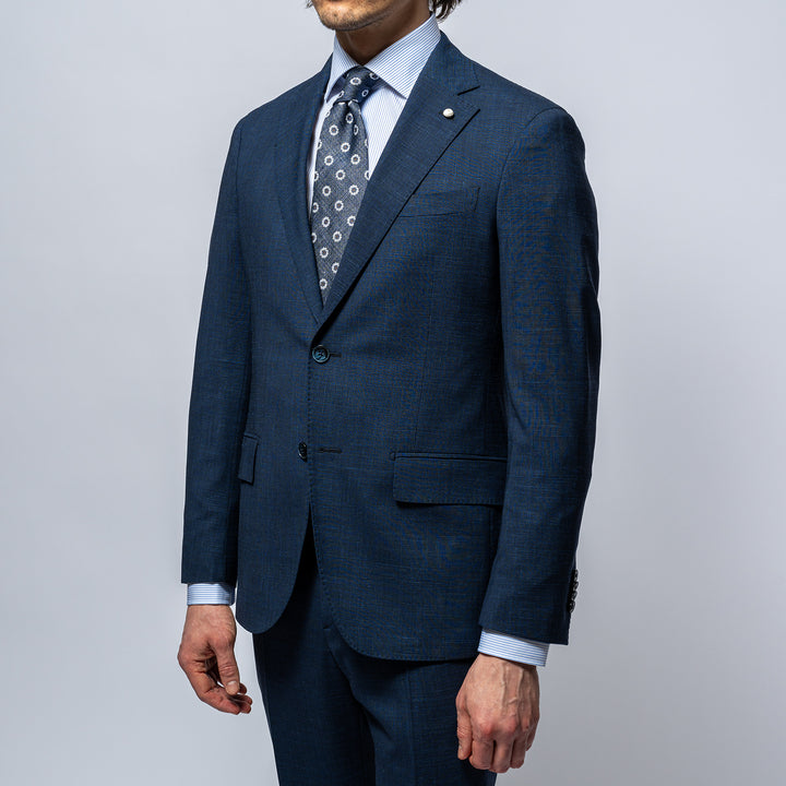 Classic One Pleated Suit NAVY