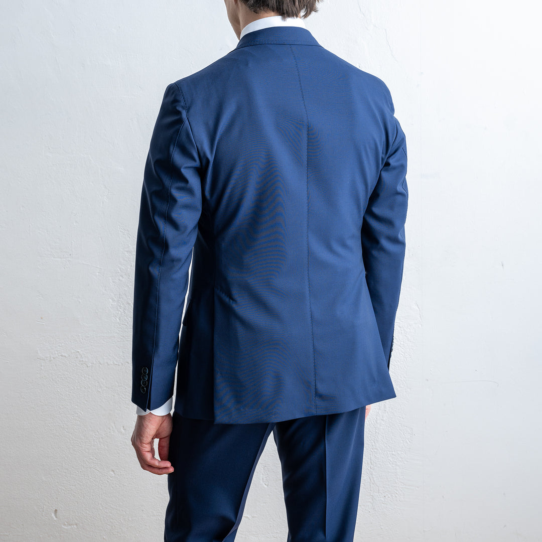 Unlined Jacket One Pleated Suit NAVY