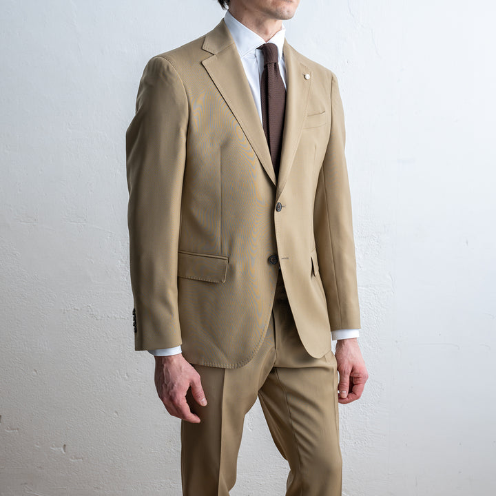 Luxury Wool Suit Beige
