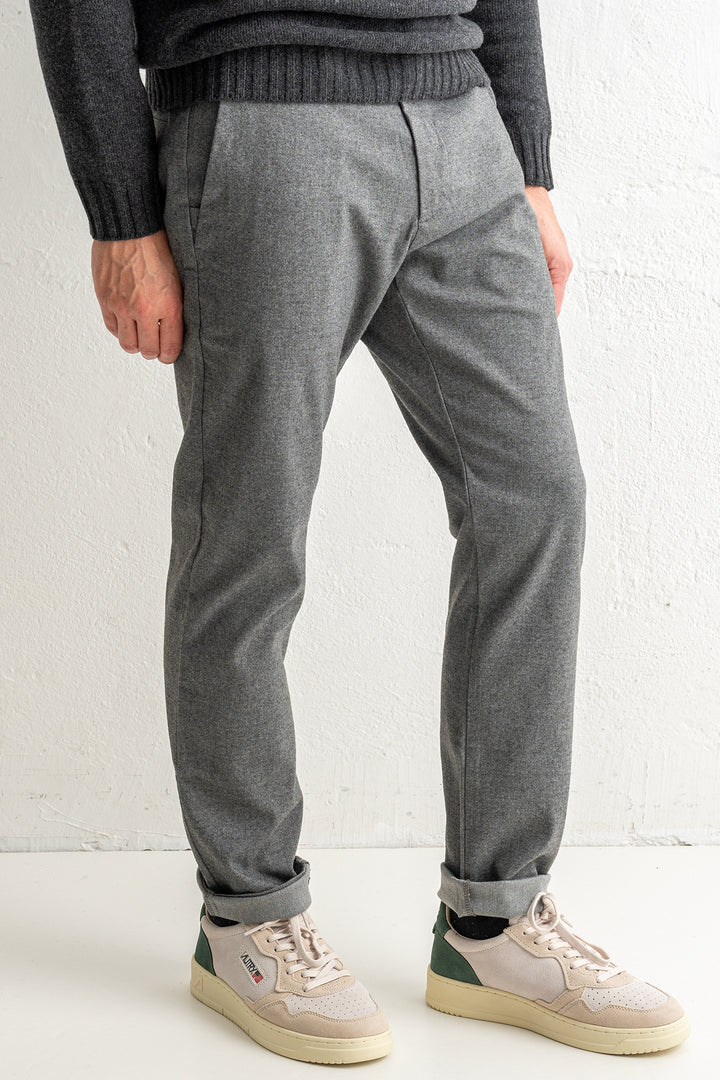 Theo 1067 Melange Trouser DARK GREY