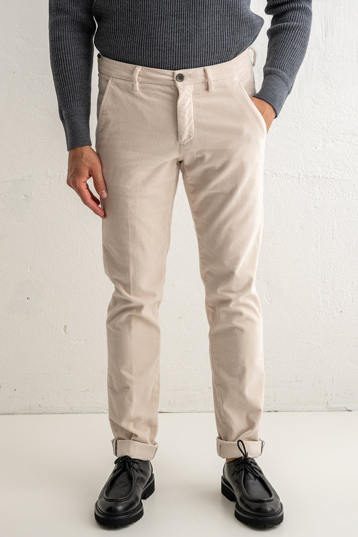 Torino Style Corduroy Trouser Offwhite