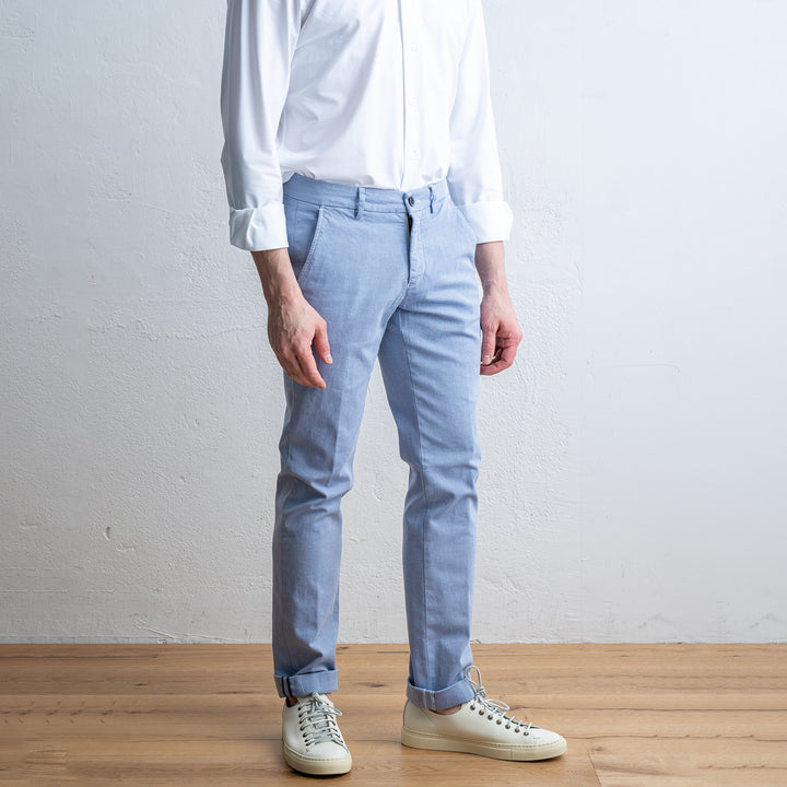 Torino Style Pique Fabric Multi LIGHT BLUE