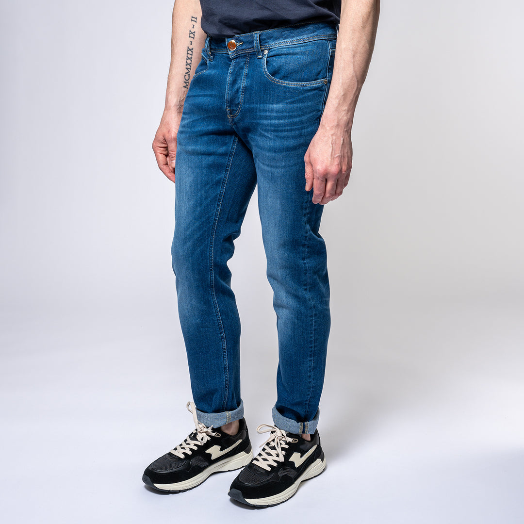 Five Pocket Clyo RC Denim MID BLUE