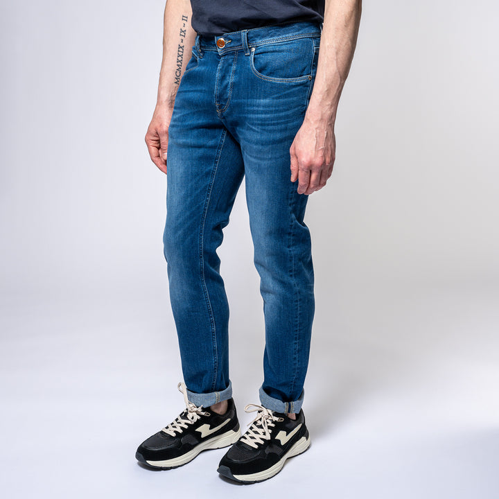 Five Pocket Clyo RC Denim MID BLUE