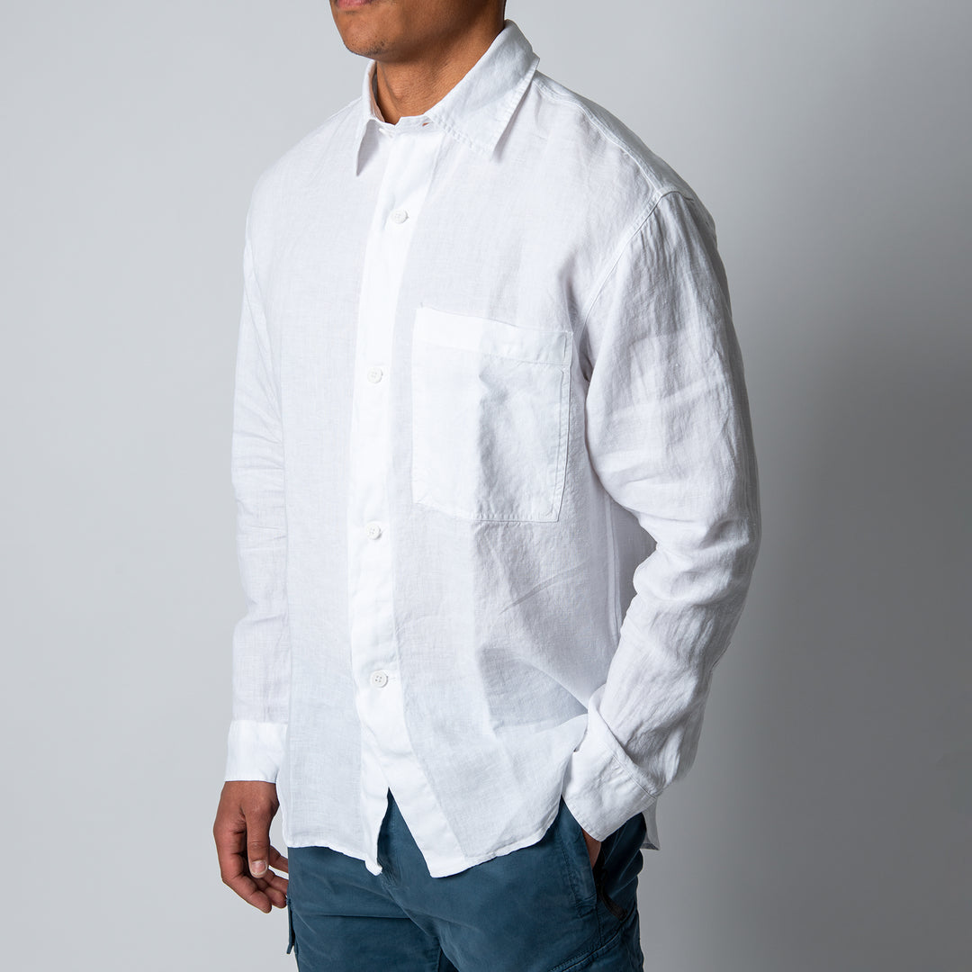 Adwin Linen Shirt White