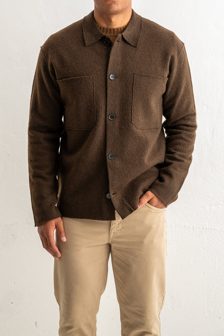 Jonas 6398 Wool Overshirt Demitasse