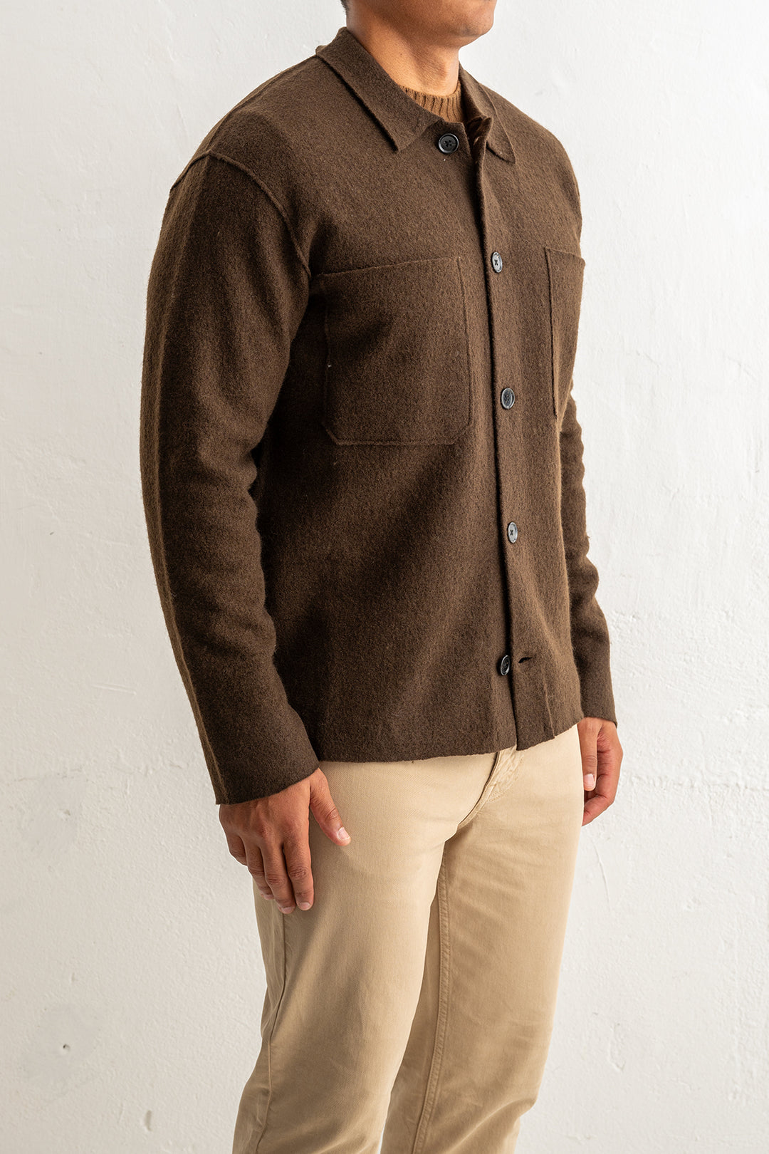 Jonas 6398 Wool Overshirt Demitasse