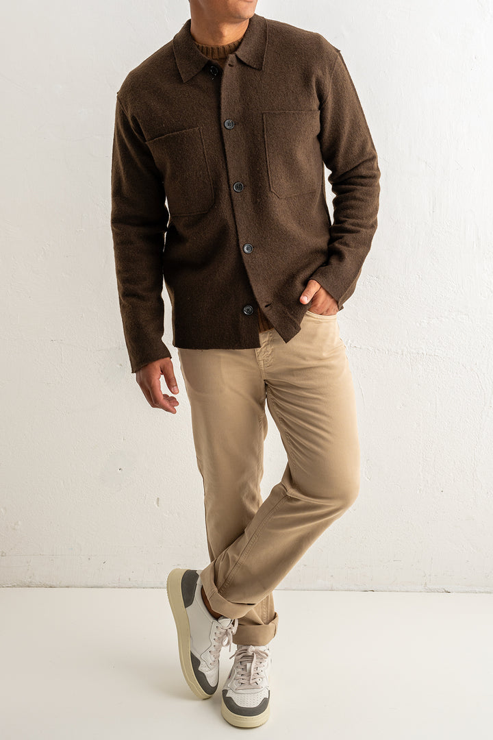 Jonas 6398 Wool Overshirt Demitasse