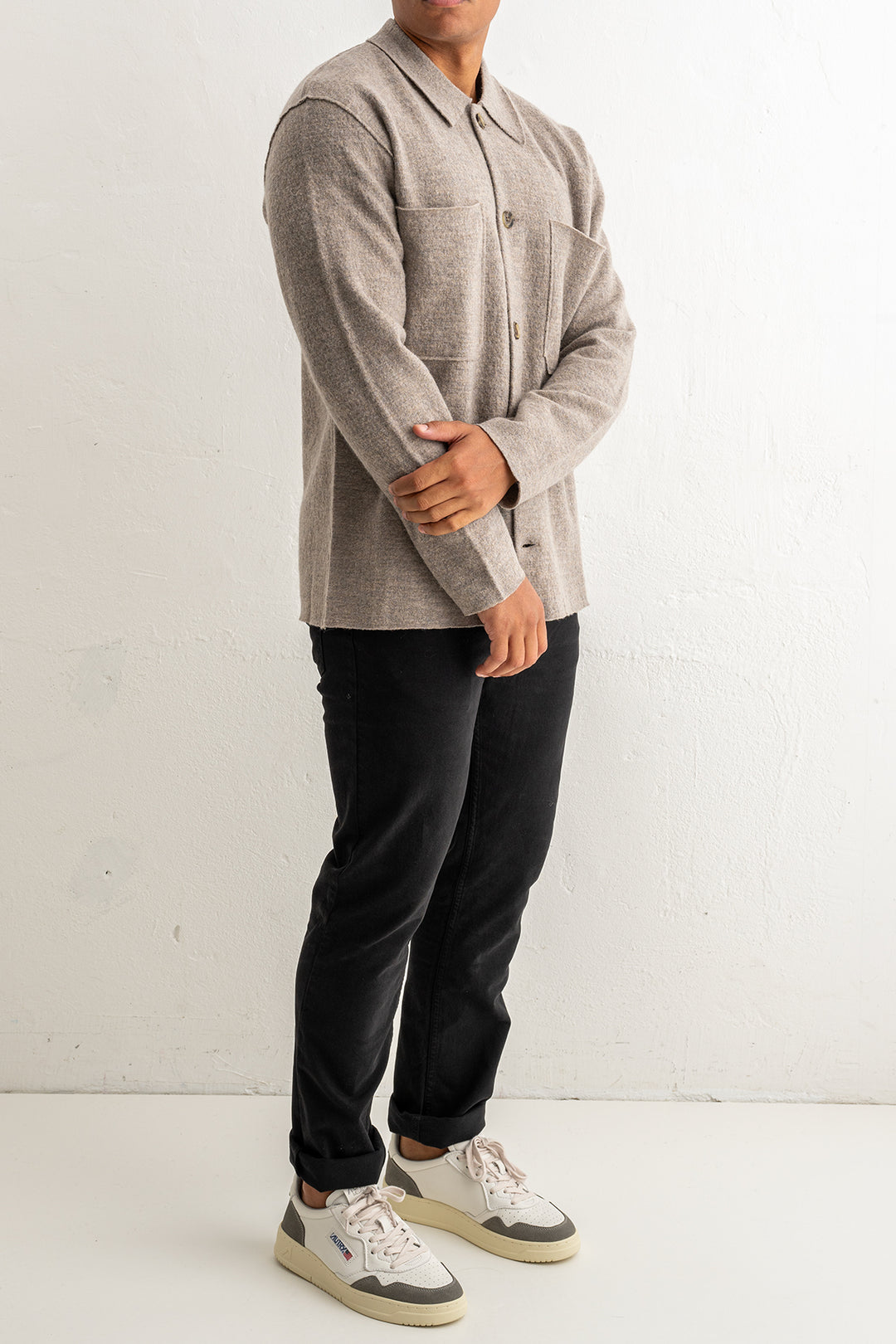 Jonas 6398 Wool Overshirt Khaki Beige