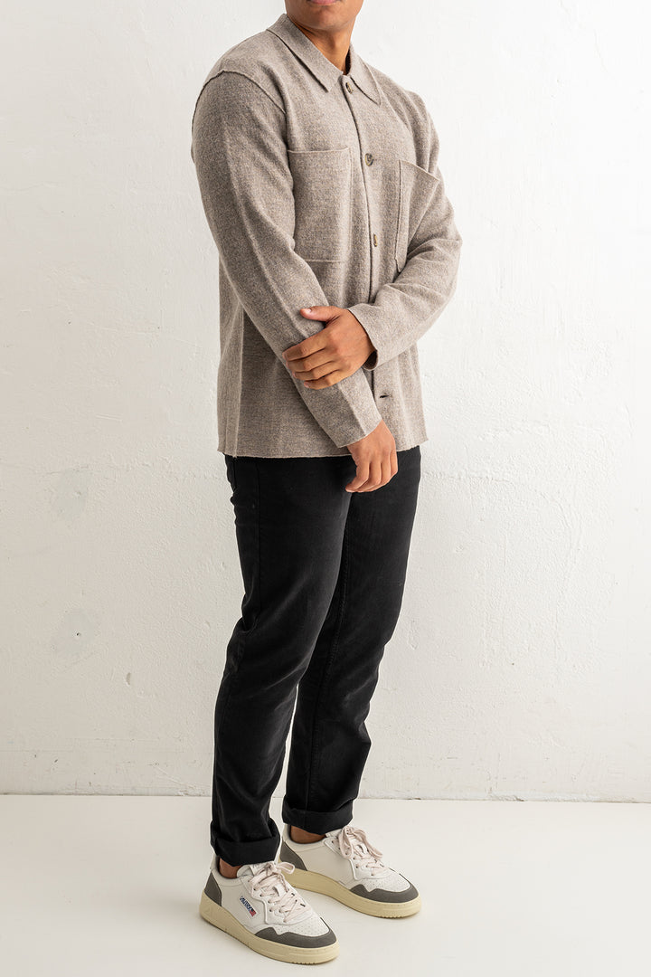 Jonas 6398 Wool Overshirt Khaki Beige