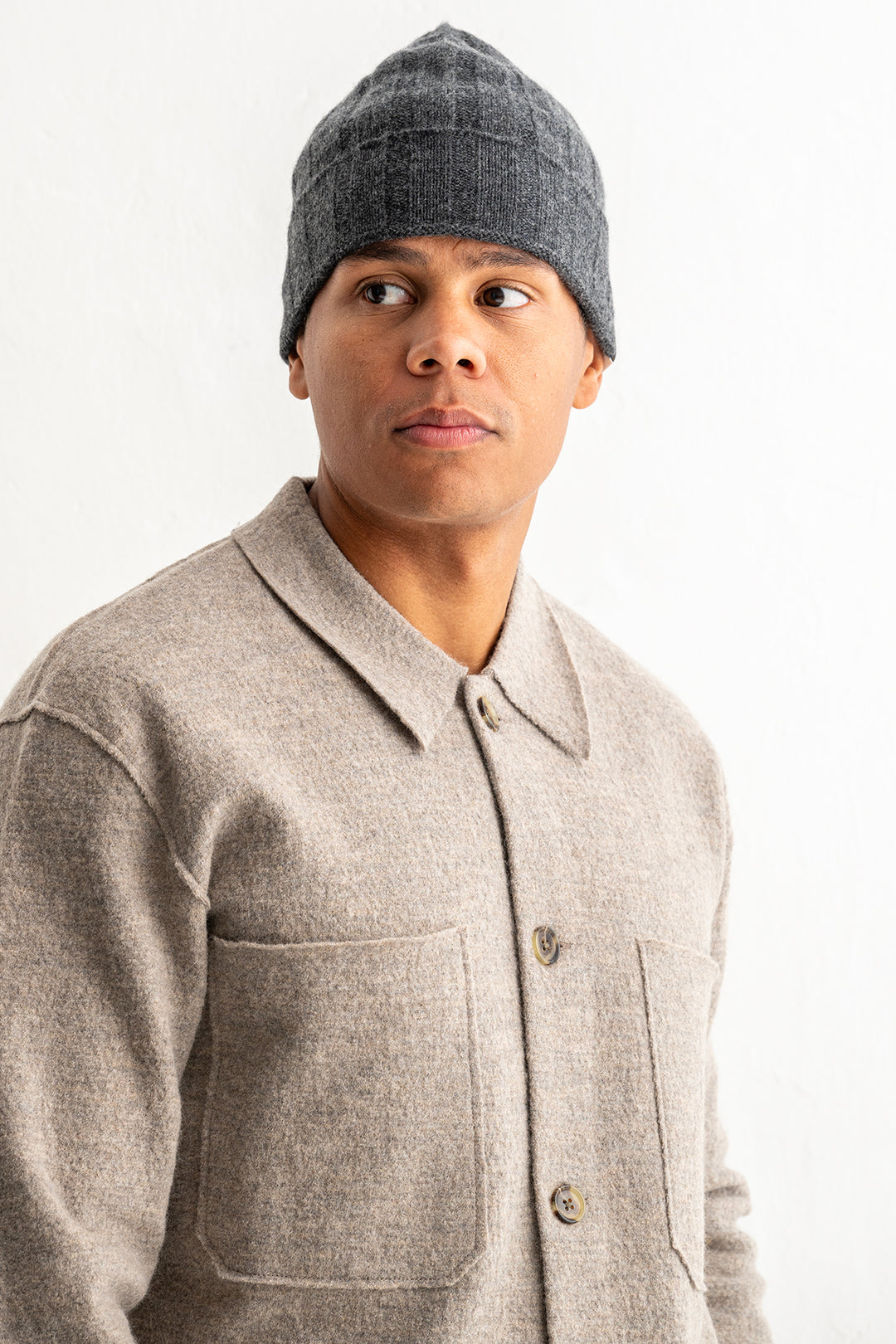 Jonas 6398 Wool Overshirt Khaki Beige