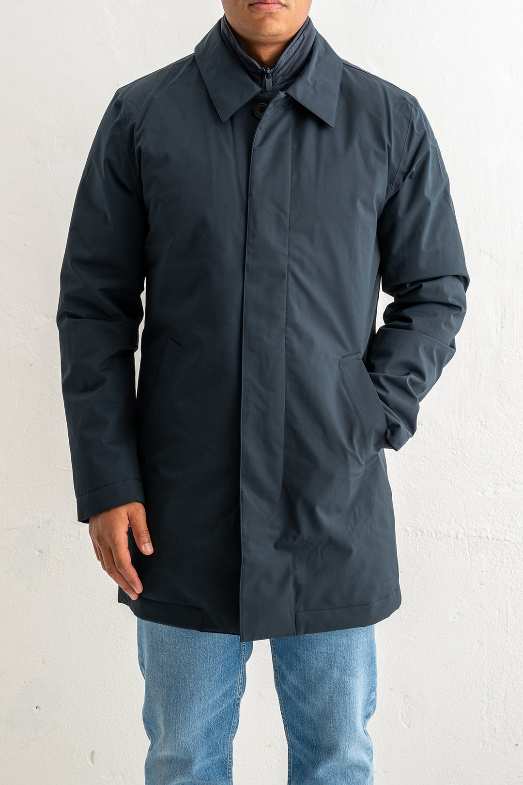 Blake Carcoat Navy Blue