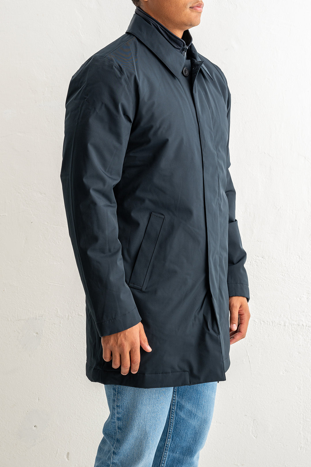 Blake Carcoat Navy Blue