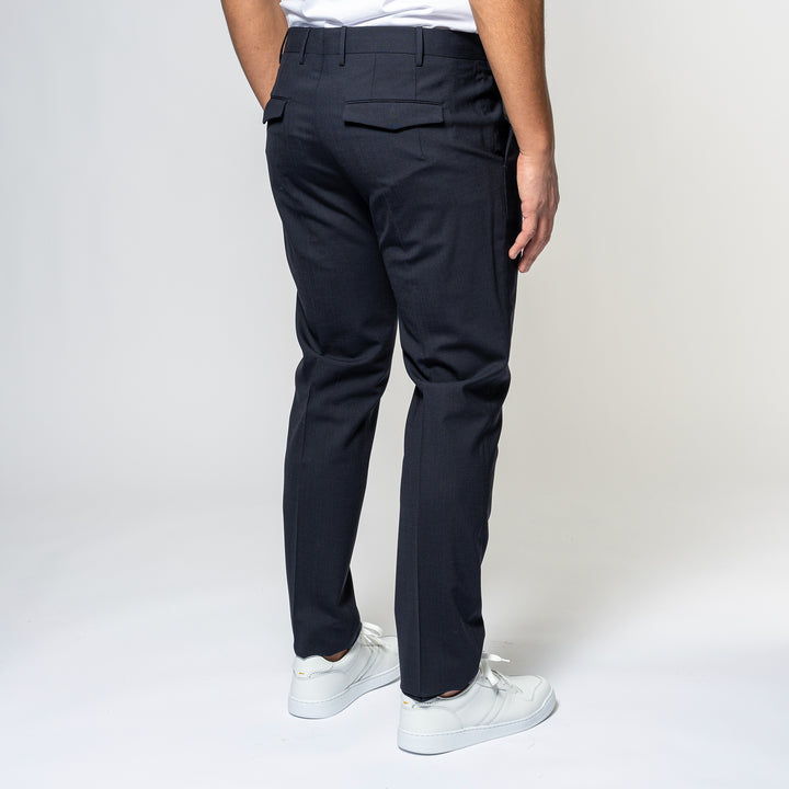 Master One Pleat Trouser Navy