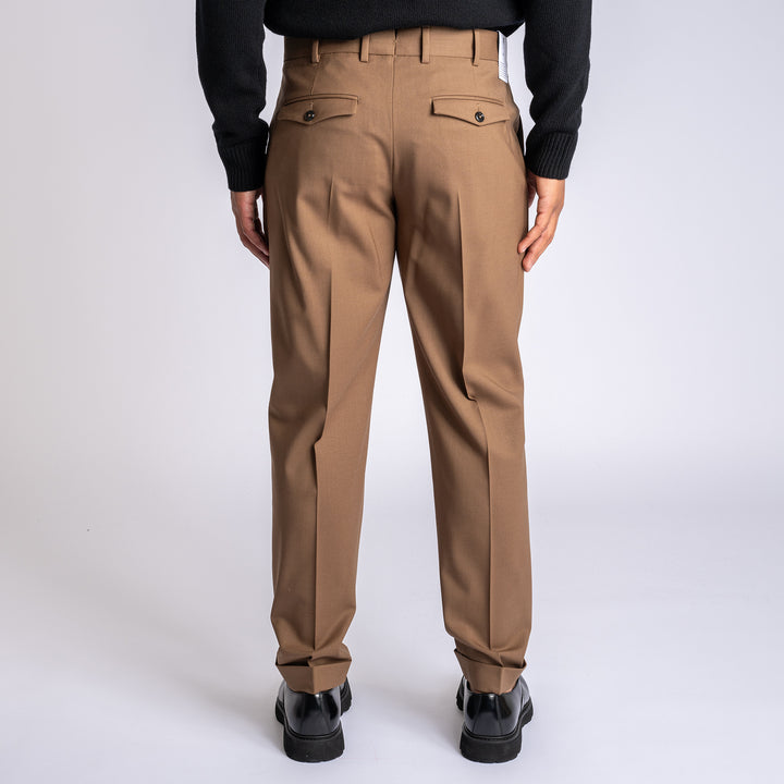 Rebel Wool Stretch Trouser Brown