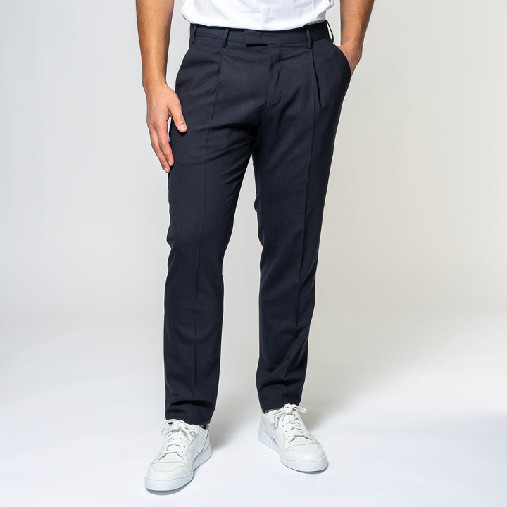 Master One Pleat Trouser Navy