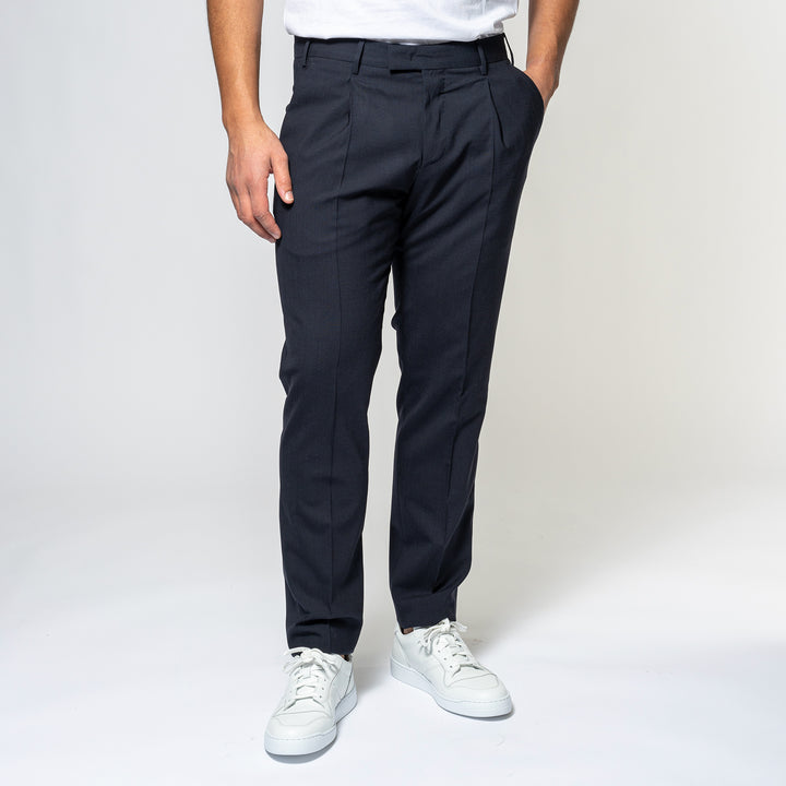 Master One Pleat Trouser Navy