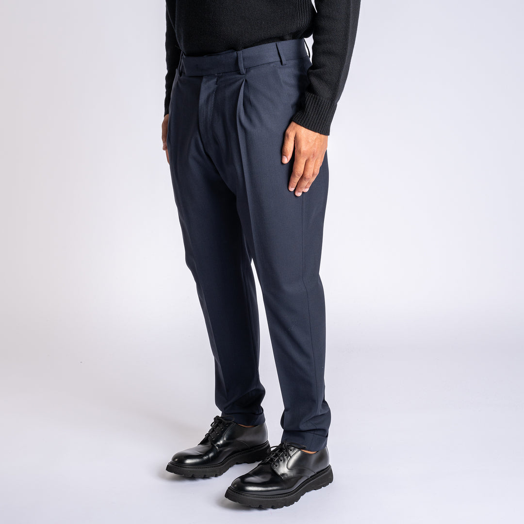 Rebel Wool Stretch Trouser Navy