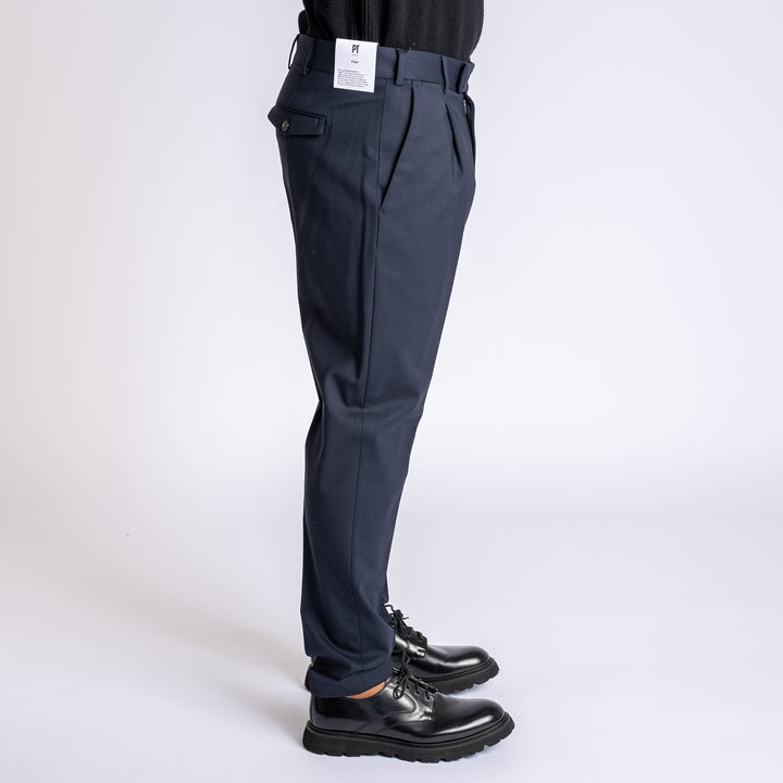 Rebel Wool Stretch Trouser Navy