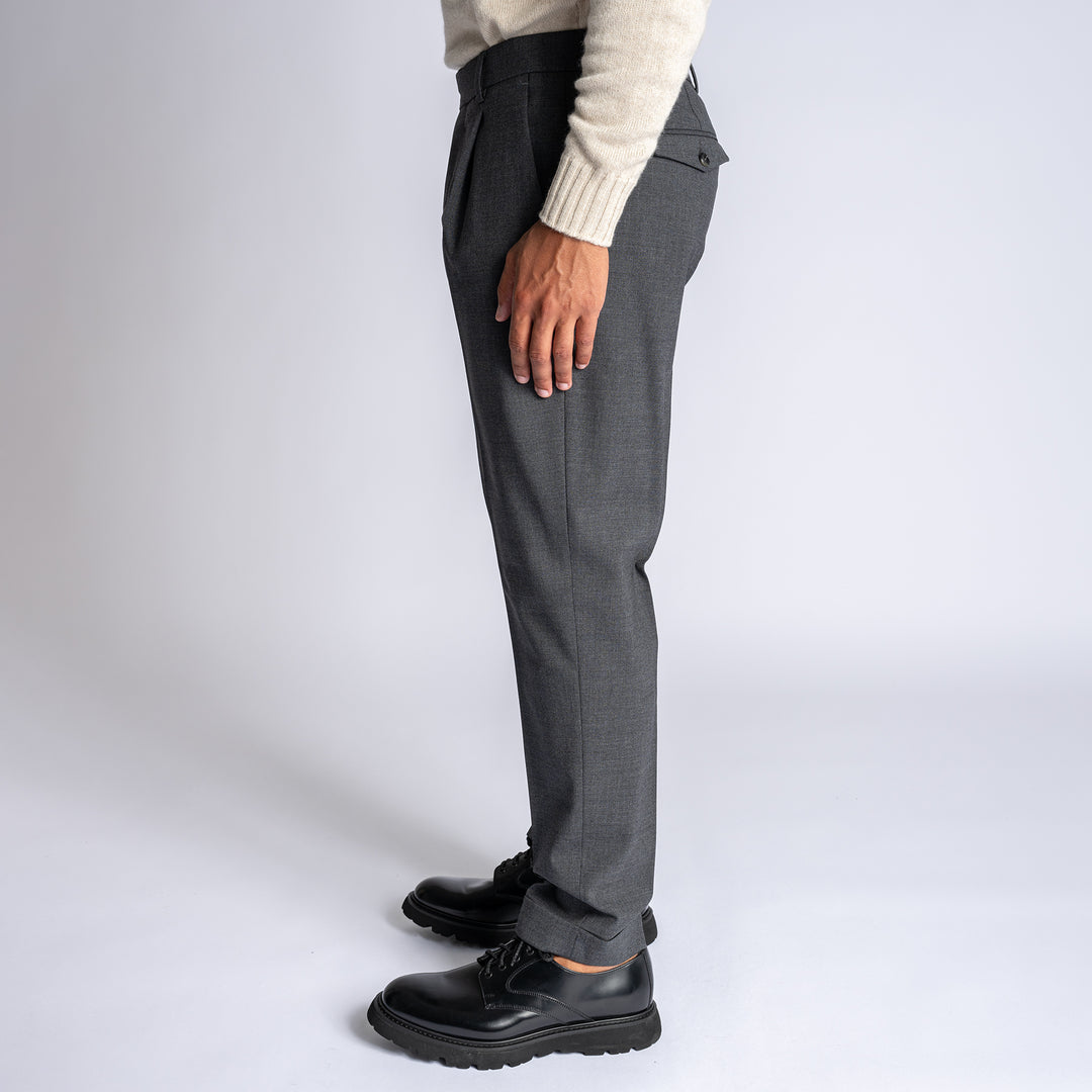 Rebel Wool Stretch Trouser Antracite