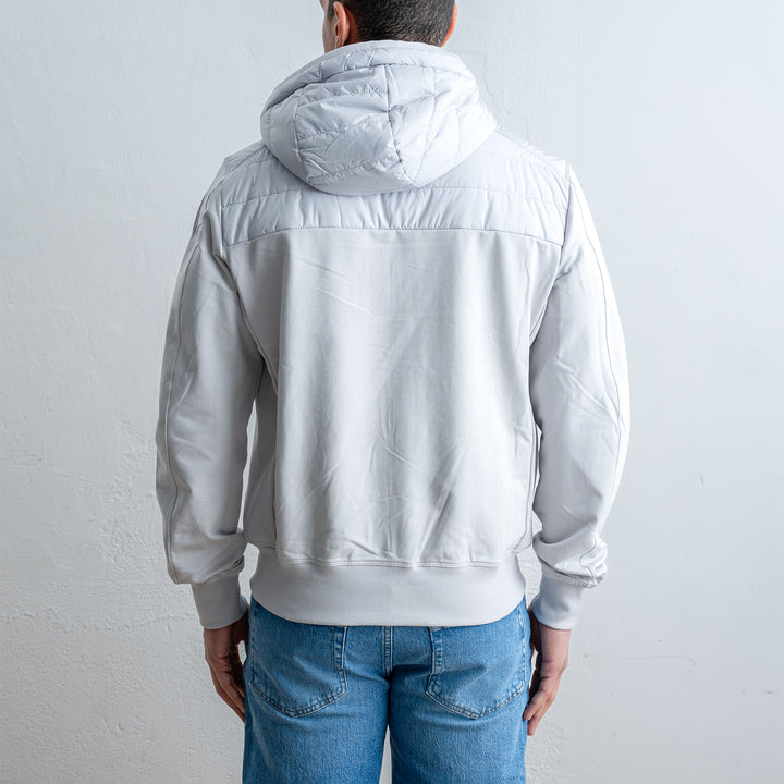 Ivor Nylon Fleece Jacket Ghiaccio