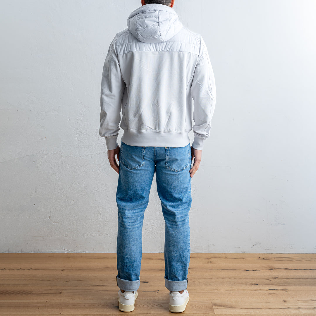 Ivor Nylon Fleece Jacket Ghiaccio