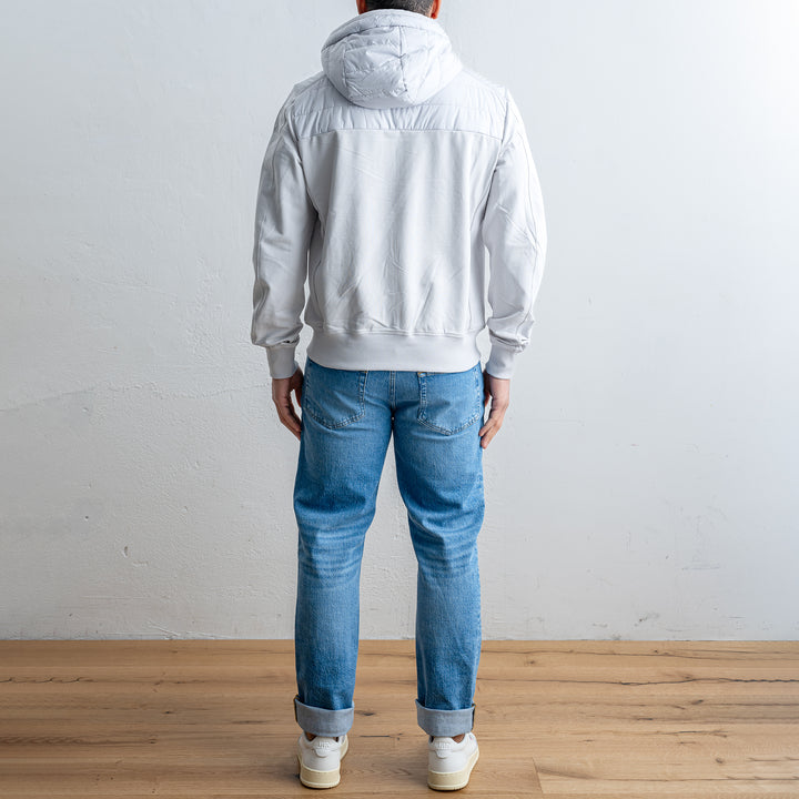 Ivor Nylon Fleece Jacket Ghiaccio