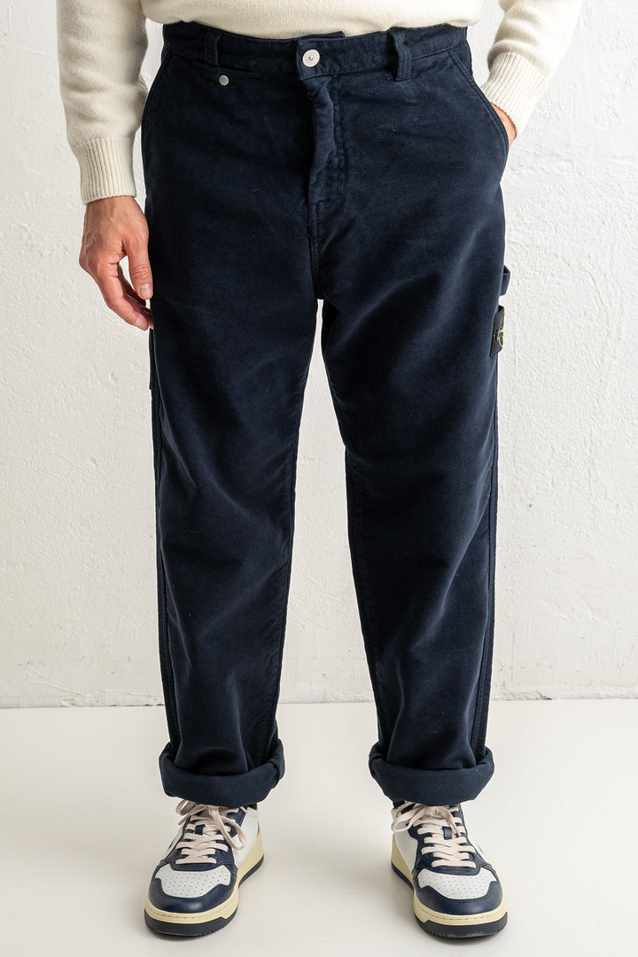 Cotton Moleskin-TC Organic Cotton Trouser 3100023 Navy Blue