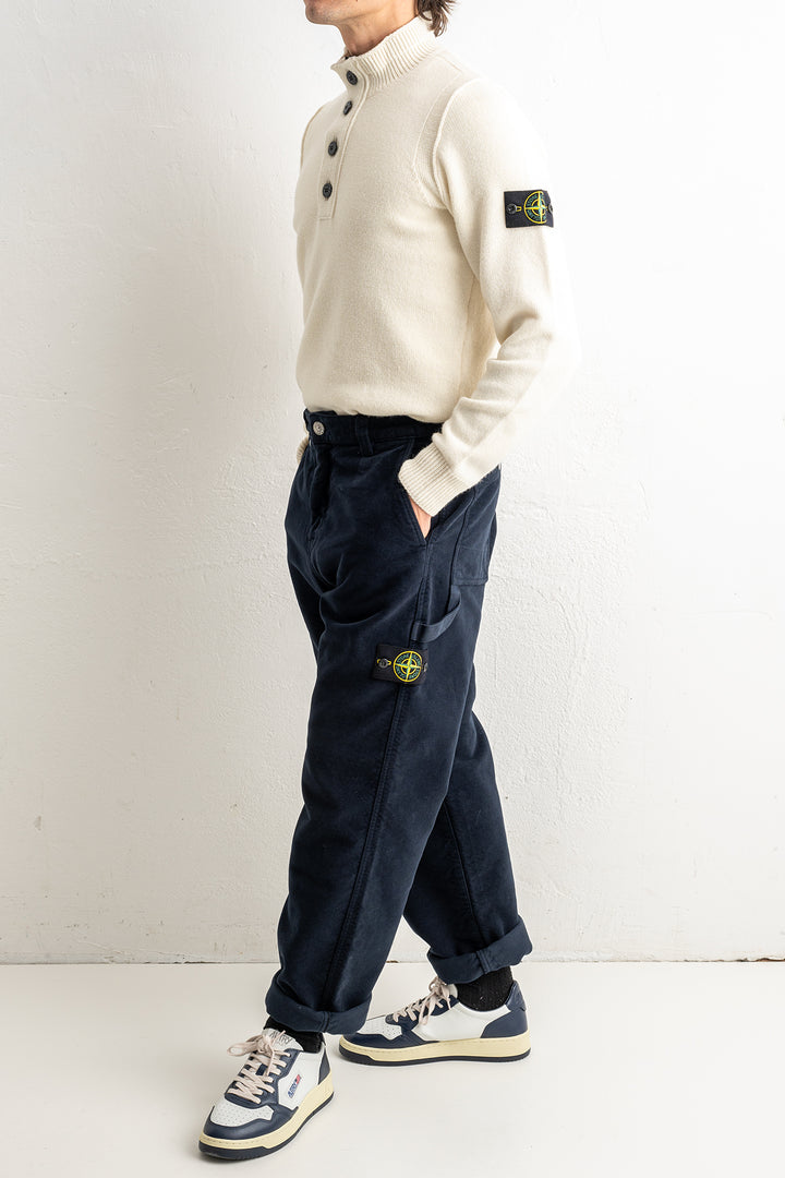 Cotton Moleskin-TC Organic Cotton Trouser 3100023 Navy Blue