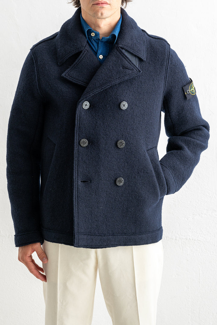 Felted RWS Wool Peacoat 5100059 Navy Blue