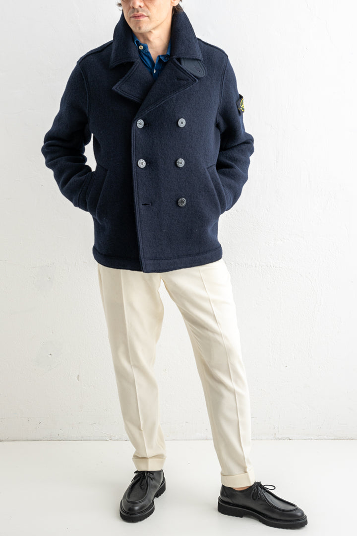 Felted RWS Wool Peacoat 5100059 Navy Blue
