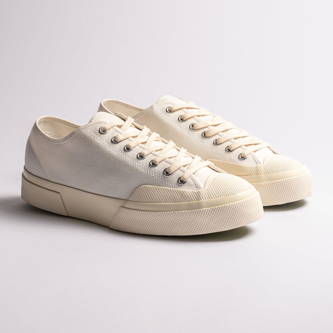 Works Cotton Canvas Sneaker White