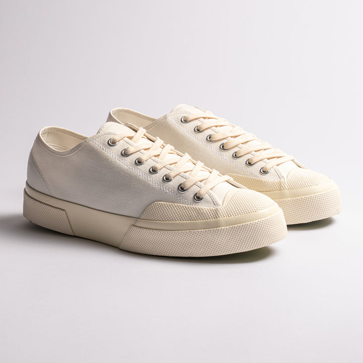Works Cotton Canvas Sneaker White
