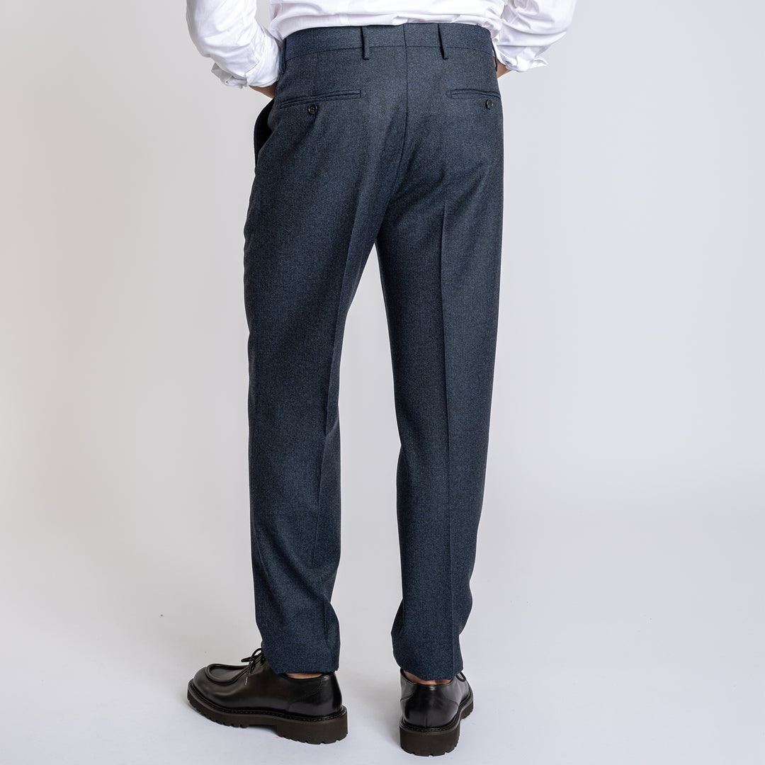 Wool Flanell Suit Navy