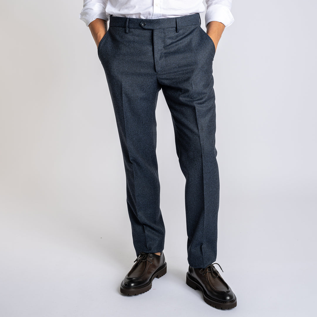 Wool Flanell Suit Navy