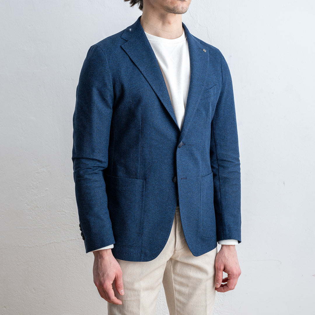 Dakar Jersey Herringbone Blue