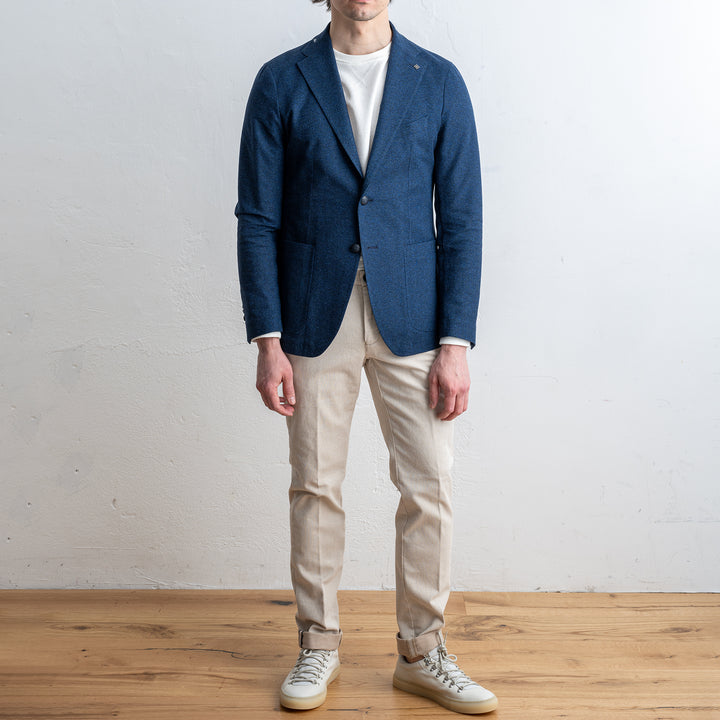 Dakar Jersey Herringbone Blue