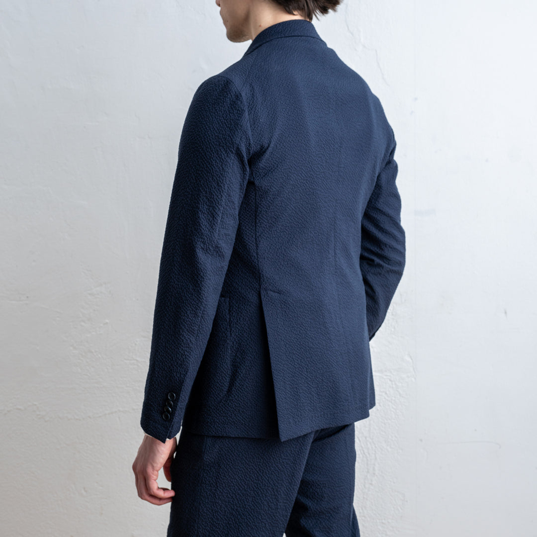 Dakar Seersucker Suit Navy