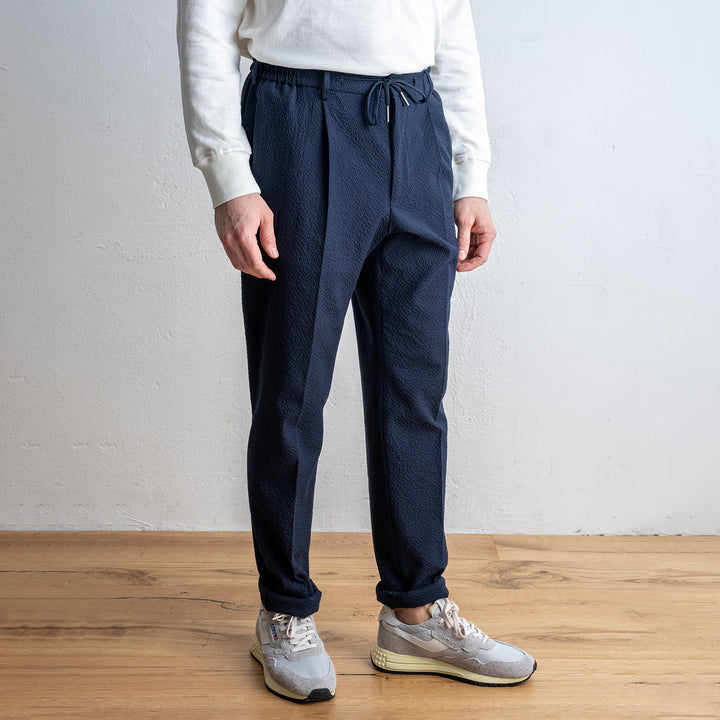 Dakar Seersucker Suit Navy