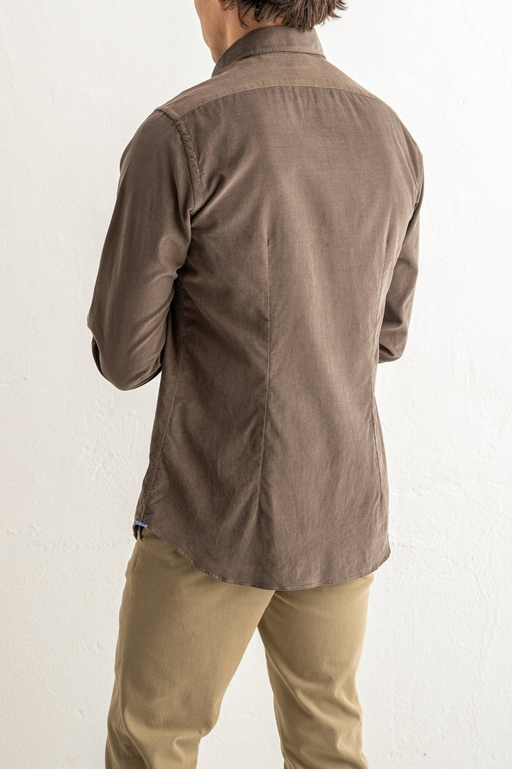 Baby Cord Shirt Brown