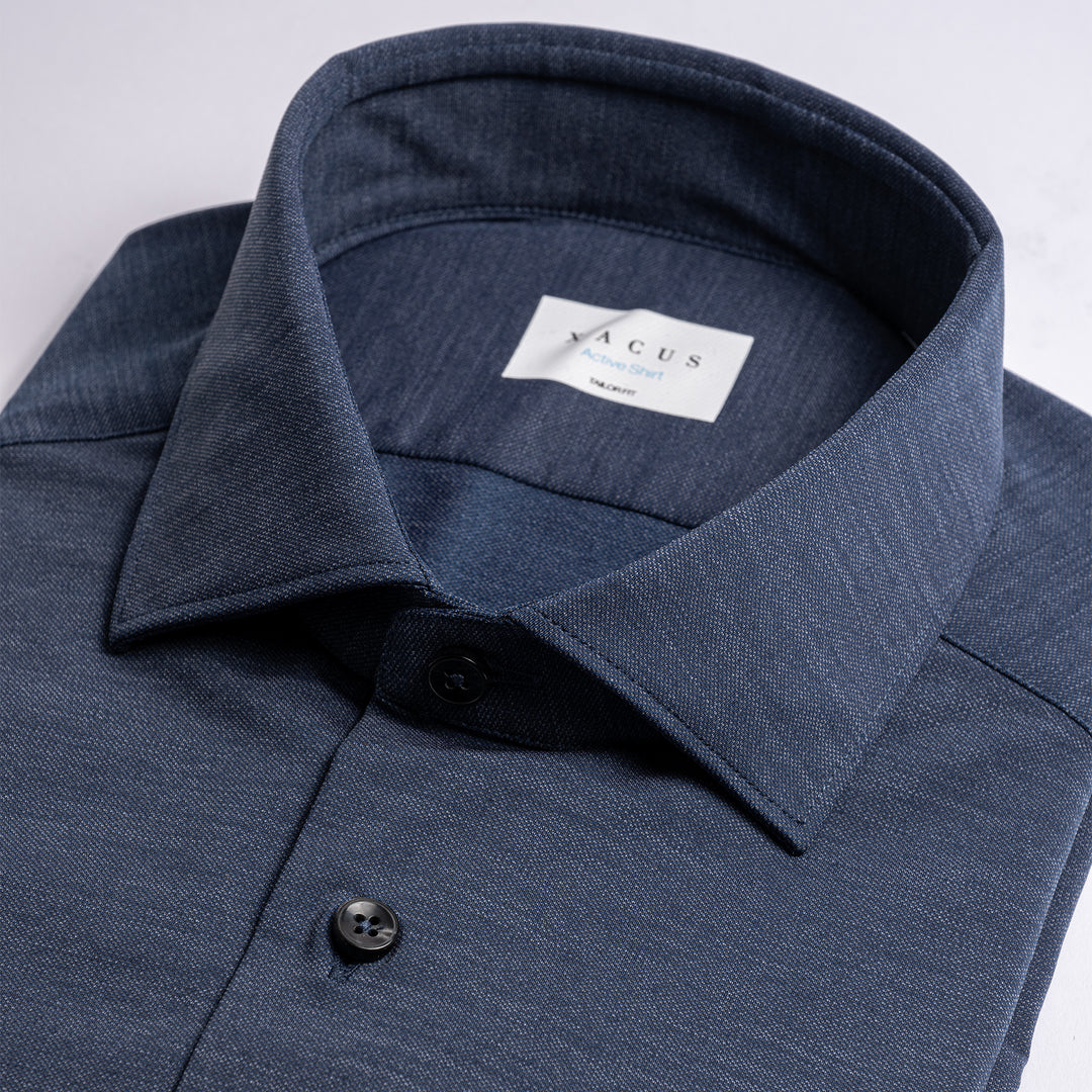 Active Shirt Melange Blue