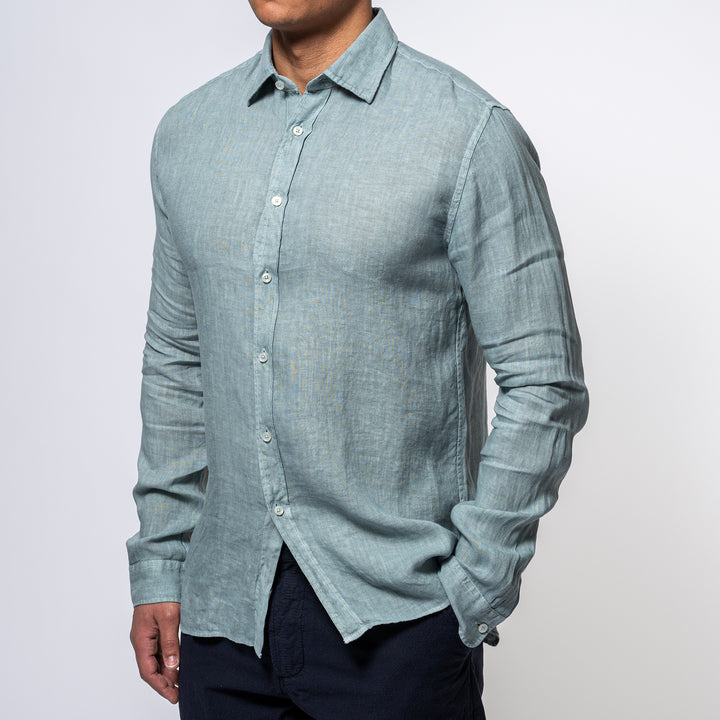 Luxury Linen Shirt SAGE