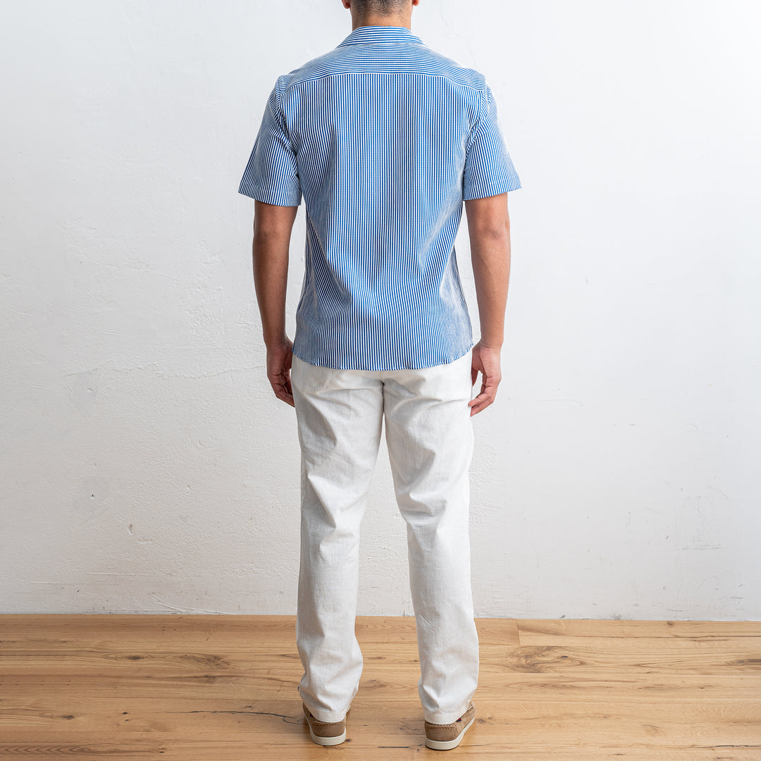 Tecnico Seersucker Shirt BLUE STRIPE