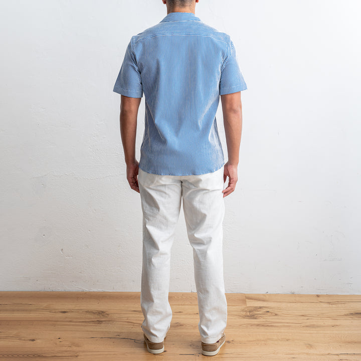 Tecnico Seersucker Shirt BLUE STRIPE