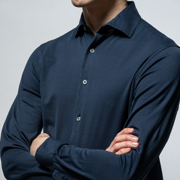 Luxury Jersey Shirt Navy